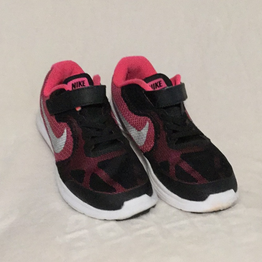 Nike pink and black sneakers